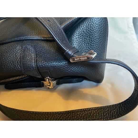 Kate Spade Black Pebbled Leather Backpack main image 8